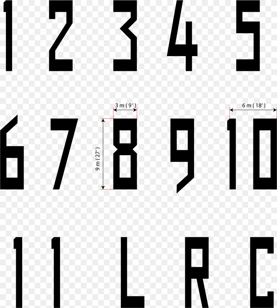 Open Runway Number Markings, Text, Alphabet, Symbol Png Image