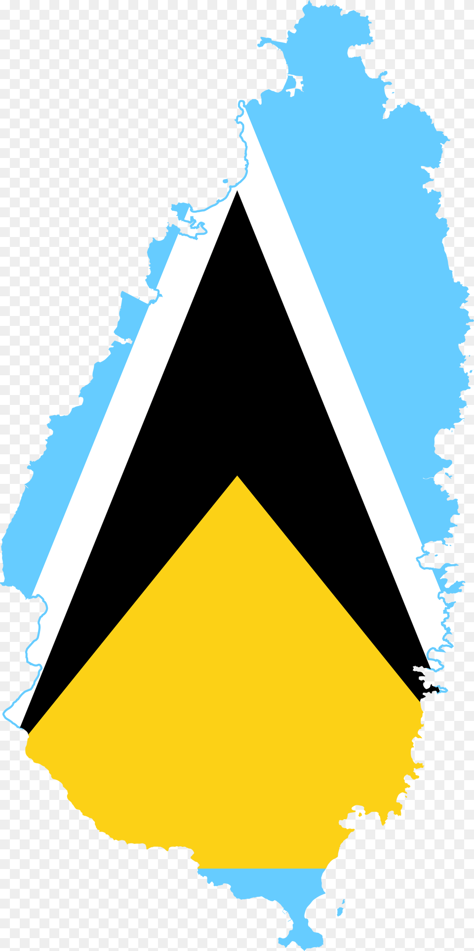 Open Saint Lucia Flag Map, Triangle, Adult, Bride, Female Png Image