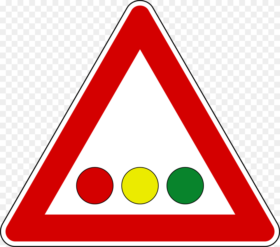 Open Segnale Semaforo Orizzontale, Sign, Symbol, Triangle, Road Sign Png