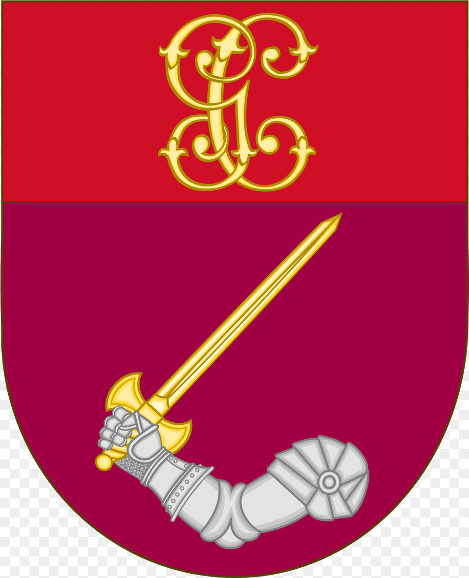Open Service Badge Of The Guardia Civil, Sword, Weapon, Blade, Dagger Png