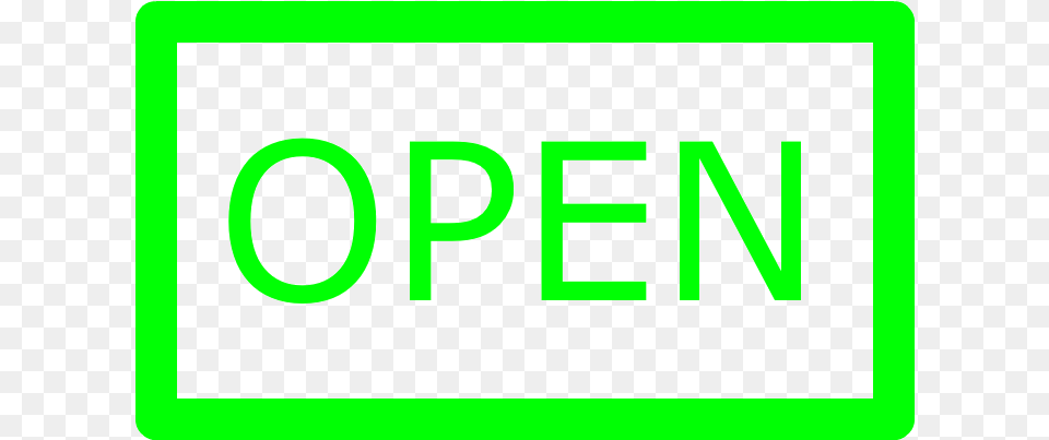 Open Sign, Green, Blackboard, Text, Logo Png Image