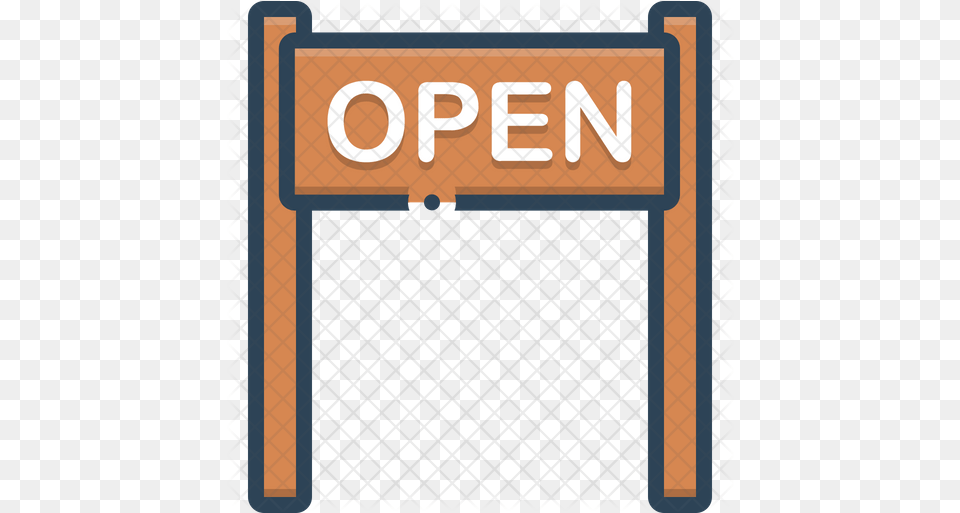 Open Sign Icon Clip Art, Fence, Symbol, Text, Gate Png