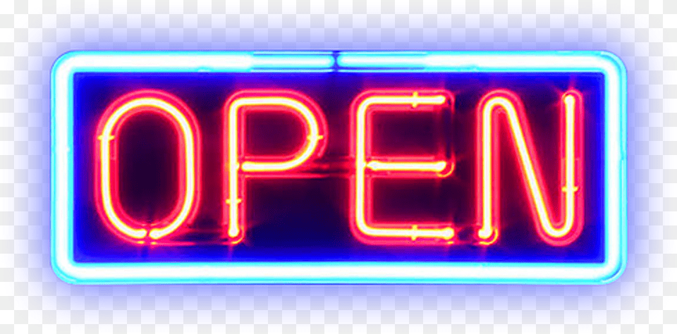 Open Sign Neon City Lights Niche Moodboard Freetoedit Transparent Neon Open Sign, Light, Scoreboard Png