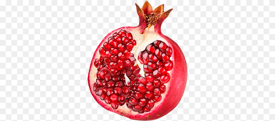 Open Single Pomegranate, Food, Fruit, Plant, Produce Free Png Download