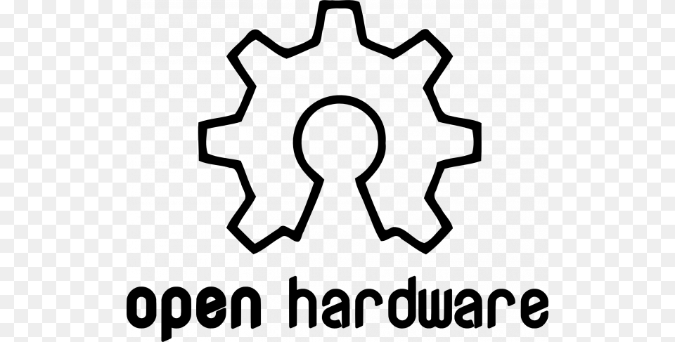 Open Source Logo Open Hardware Logo, Gray Free Png
