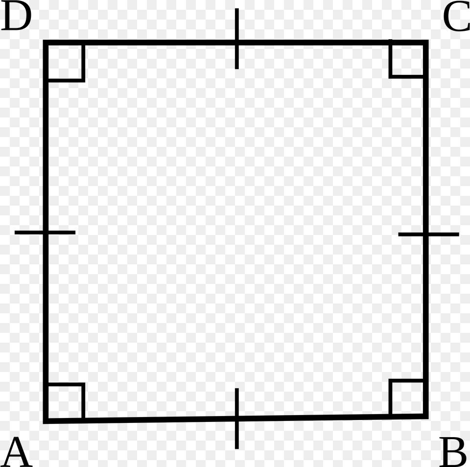 Open Square Geometry, Gray Png