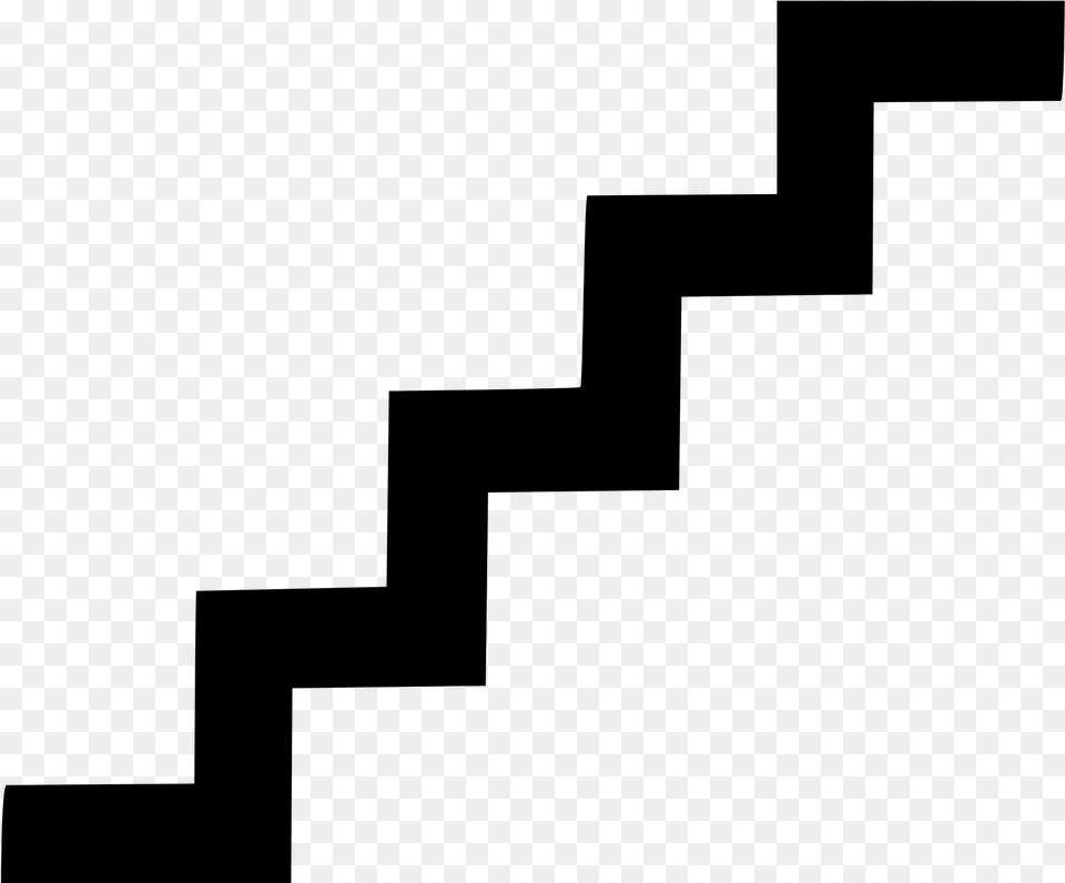 Open Stairs Clipart, Gray Free Transparent Png