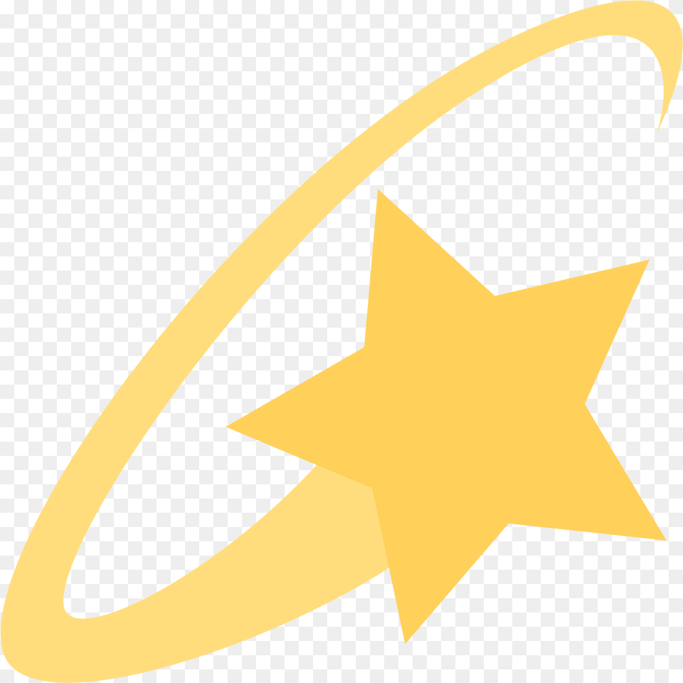 Open Star Emoji Transparent Background Clipart Full Size Transparent Background Shooting Star Emoji, Star Symbol, Symbol, Animal, Fish Png