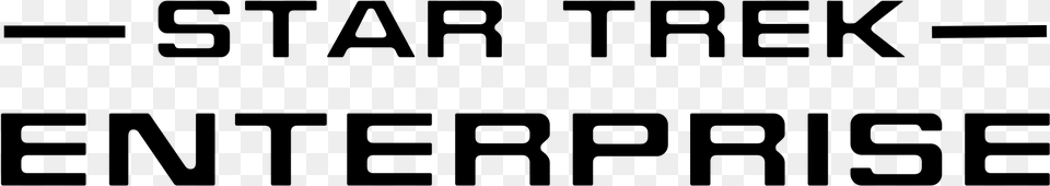 Open Star Trek Enterprise Logo, Gray Free Png