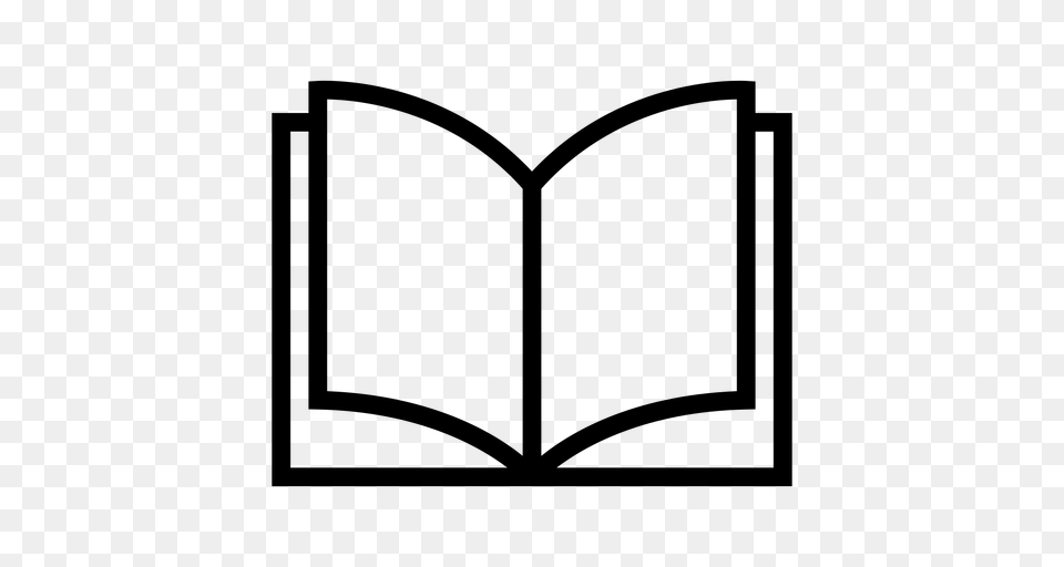 Open Textbook Icon, Gray Png Image