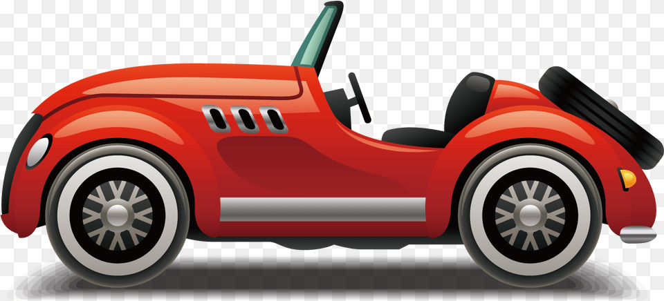 Open Top Car Sports Vector Design Automotive Cartoon Car With Top Open, Wheel, Machine, Vehicle, Transportation Free Transparent Png