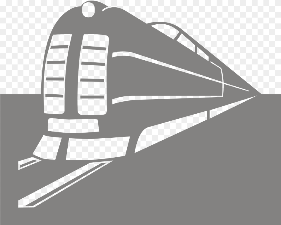 Open Trains Silhouette, Railway, Train, Transportation, Vehicle Png