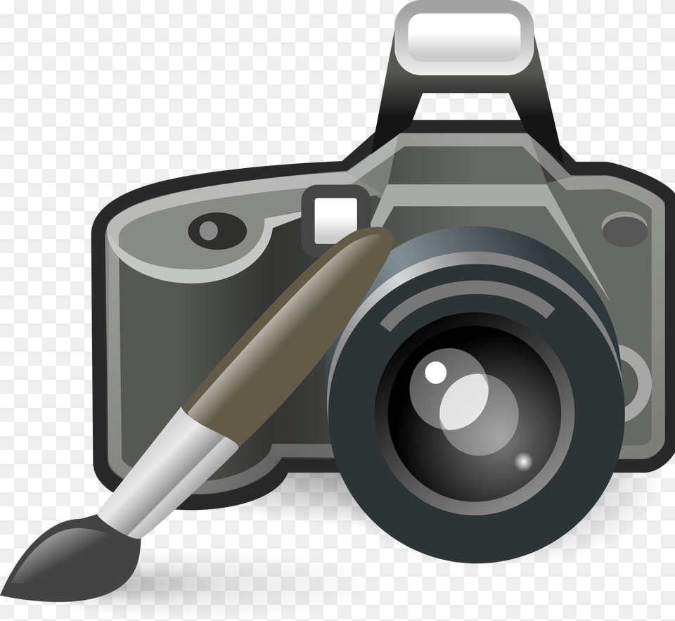 Open Transparent Background Camera Clip Art Free, Electronics, Digital Camera, Brush, Device Png Image