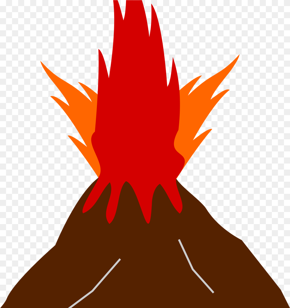 Open Transparent Volcano Icon, Nature, Mountain, Outdoors, Fire Png Image