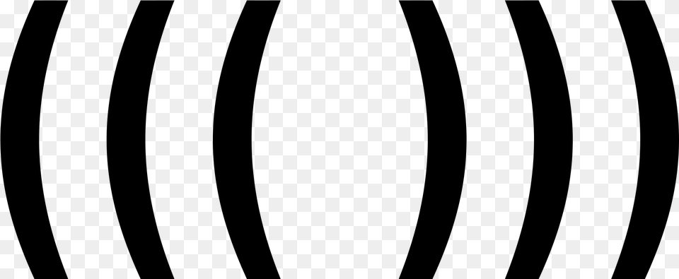 Open Triple Parentheses, Gray Png Image