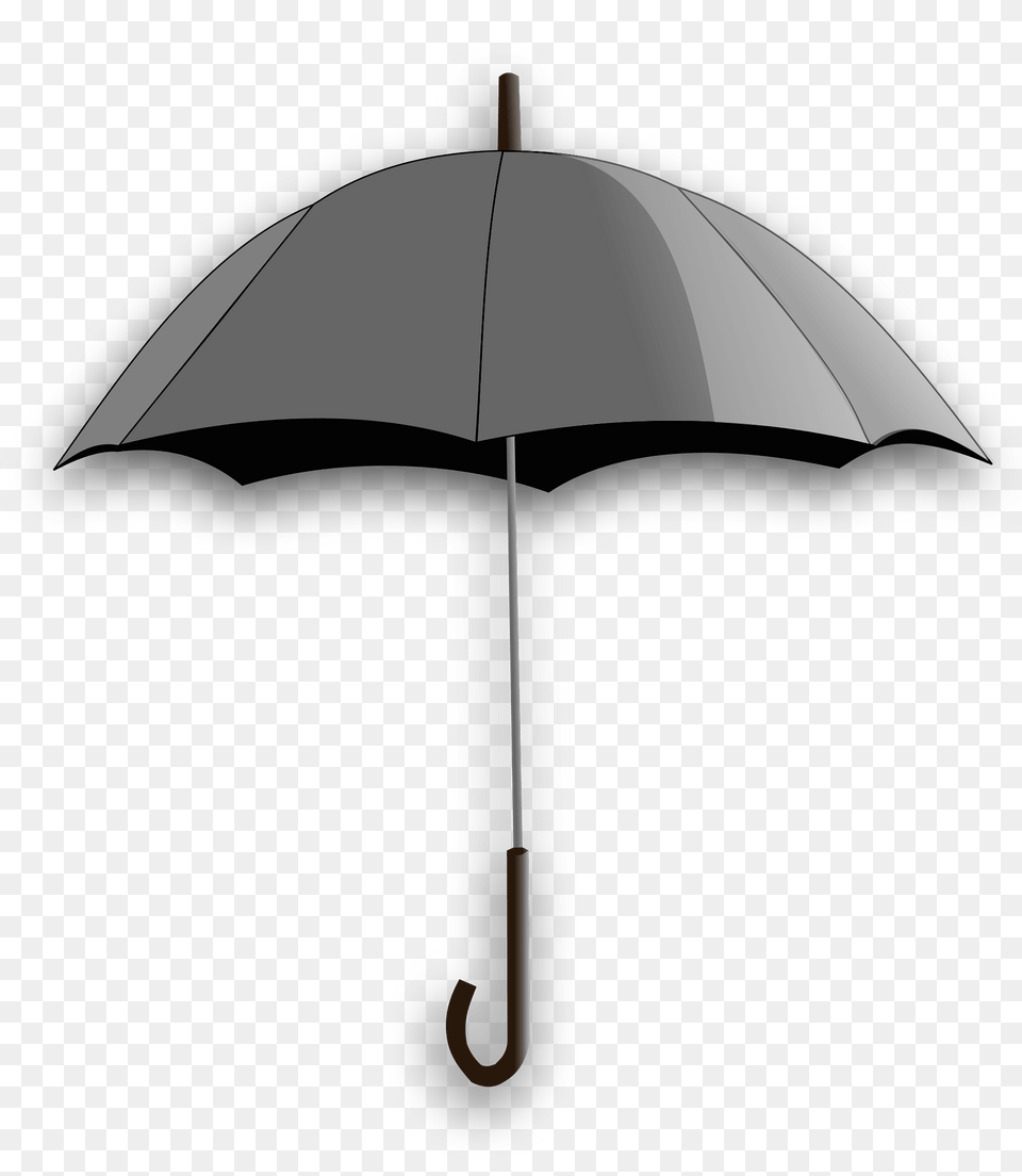 Open Umbrella Grayscale Clipart, Canopy Free Png Download