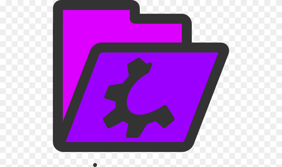 Open Violet Folder Svg Clip Arts Icon Folder Cute Purple, Machine, Gear Free Png