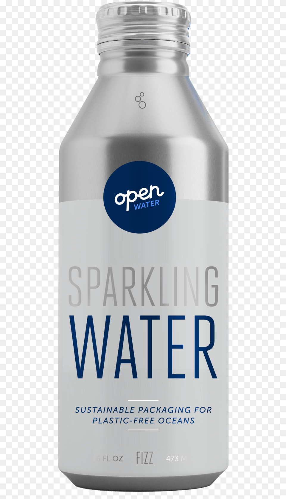 Open Water Sparkling Water In Aluminum Bottle Open Water Canned Water, Aftershave, Shaker, Water Bottle Free Transparent Png