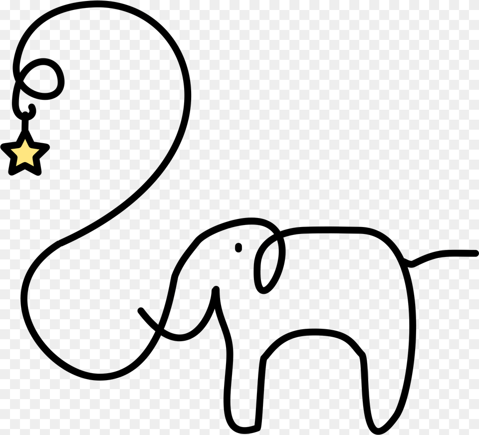 Open White Elephant, Star Symbol, Symbol, Nature, Night Free Transparent Png