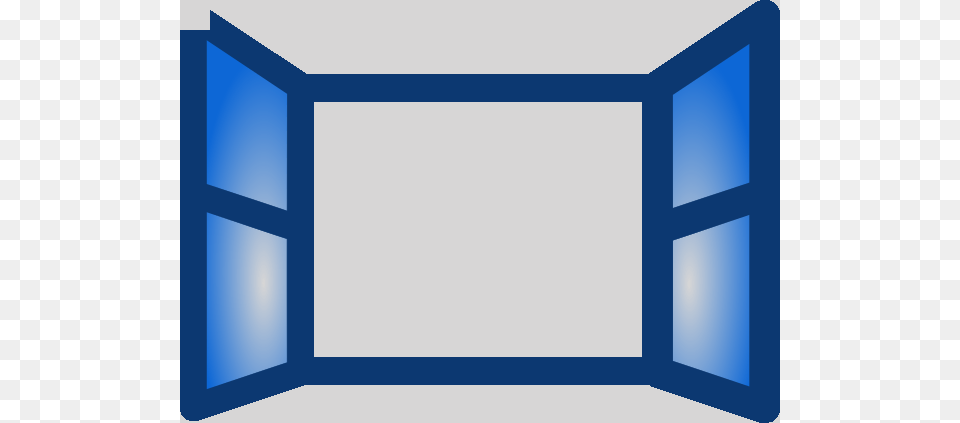 Open Window Clip Art, Electronics, Screen, Bay Window, Blackboard Png Image