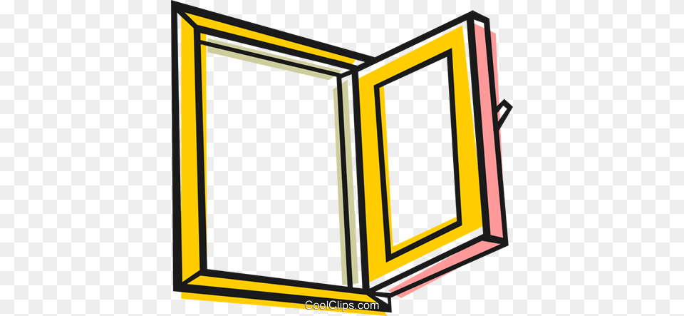 Open Window Royalty Free Vector Clip Art Illustration, Painting, Blackboard Png Image