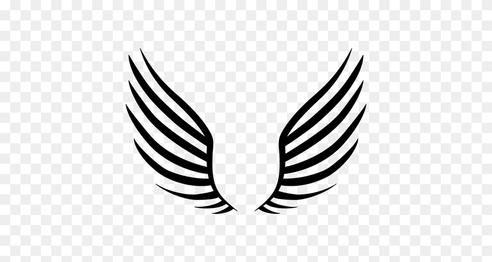 Open Wings Silhouette, Emblem, Symbol, Logo, Animal Free Png