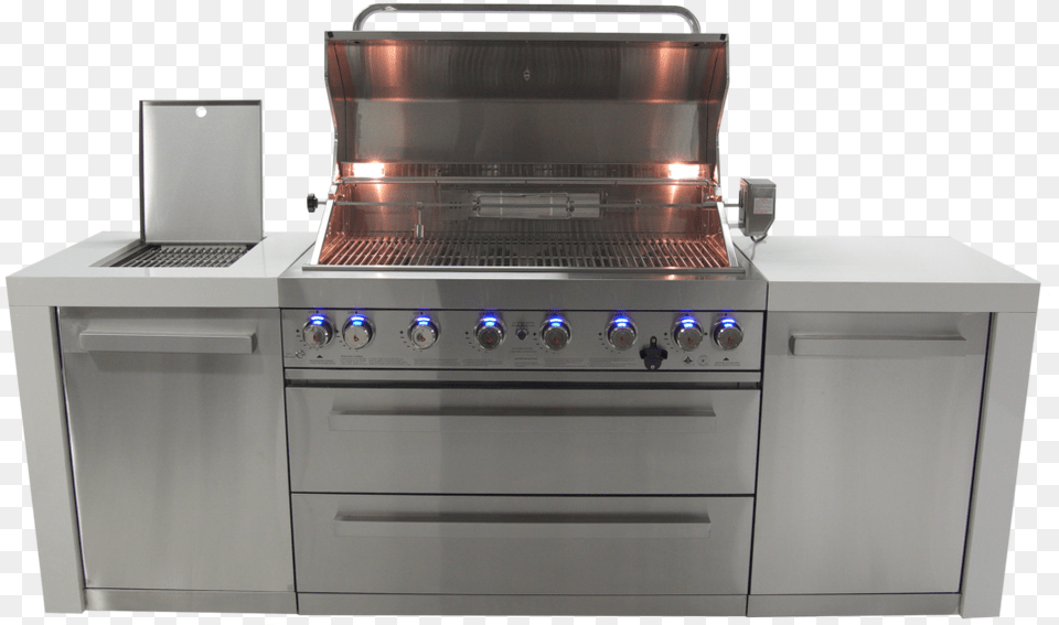 Open With Side Burner And Lights Mont Alpi 805 Island, Device, Appliance, Electrical Device, Pc Free Transparent Png
