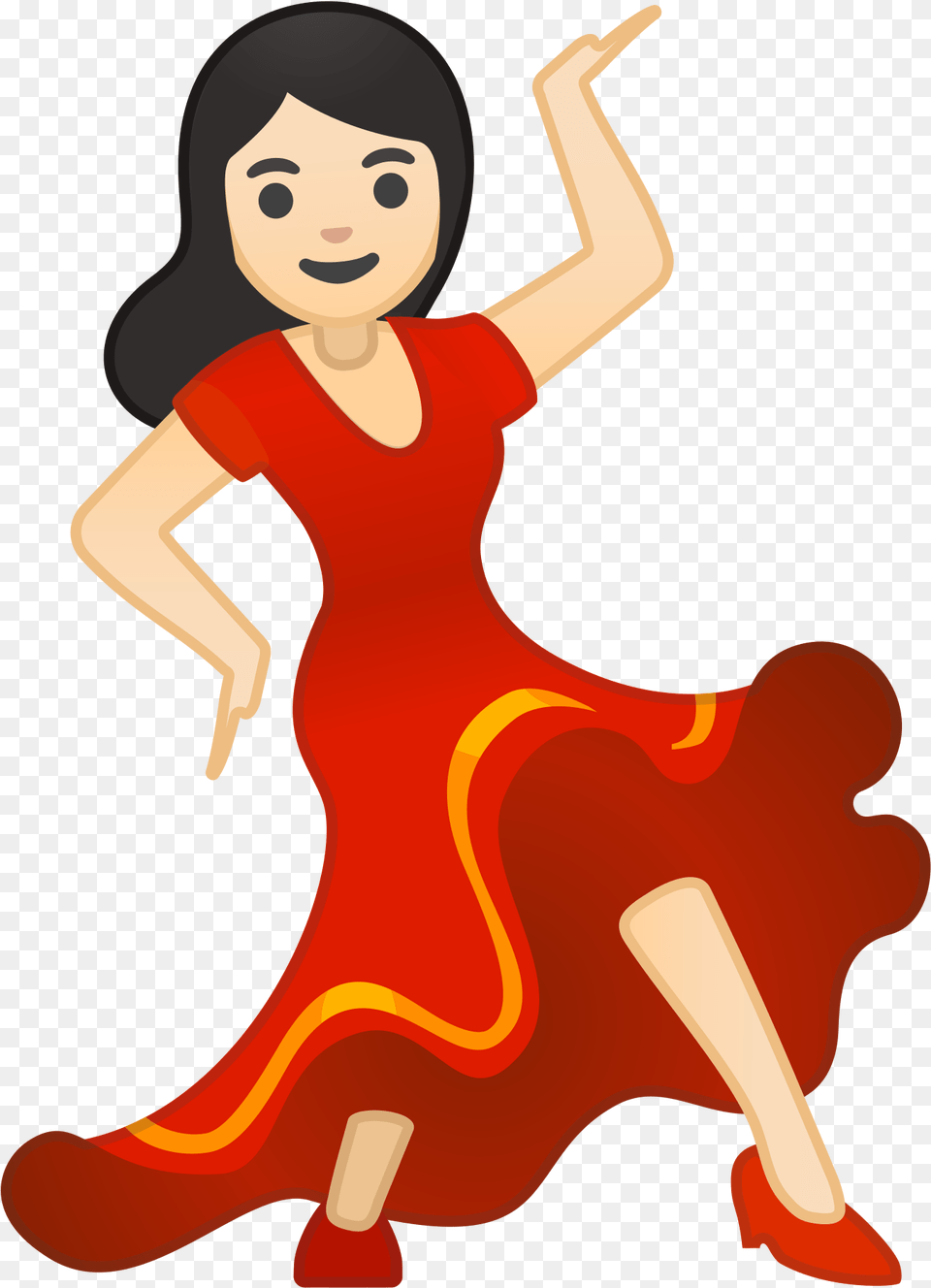Open Woman Dancing Emoji, Dance Pose, Person, Leisure Activities, Flamenco Free Png Download