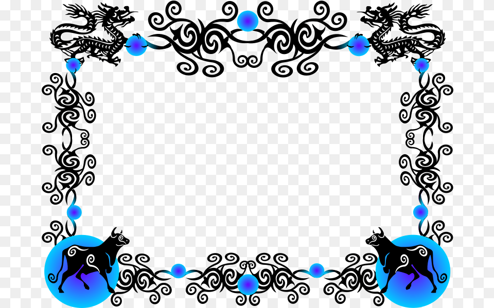 Openclipart Clipping Culture Chinese New Year Ox Border Png