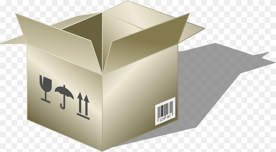 Opened Box Clipart, Cardboard, Carton, Package, Package Delivery Png
