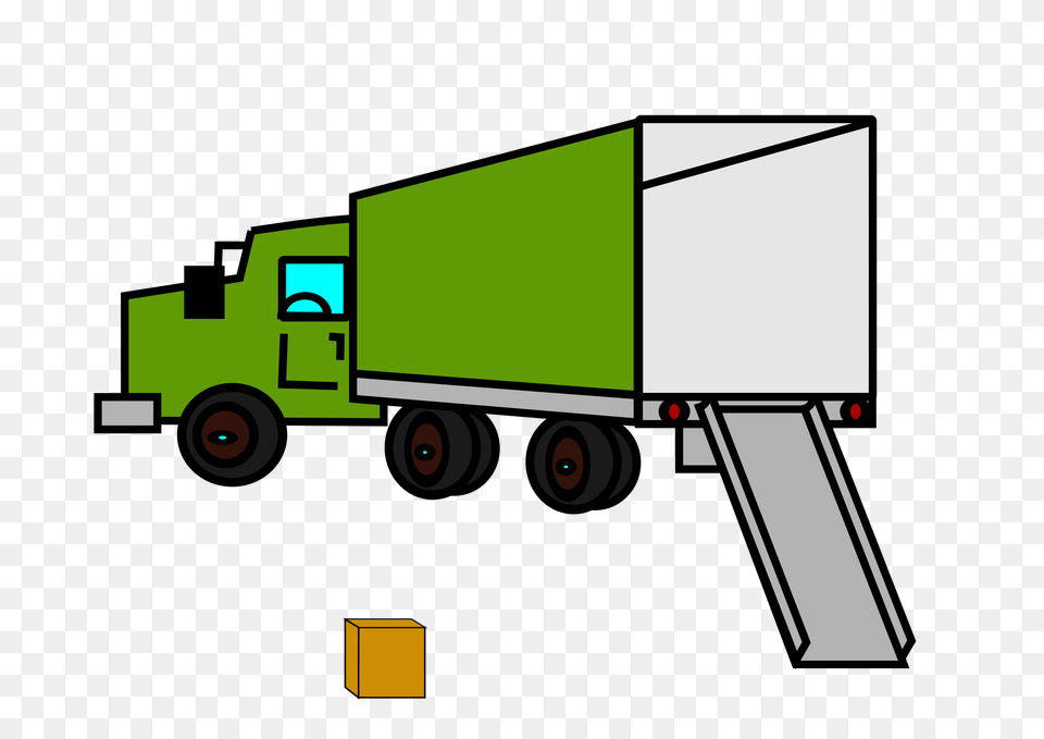 Opened Empty Moving Truck Icons, Trailer Truck, Transportation, Vehicle, Machine Png
