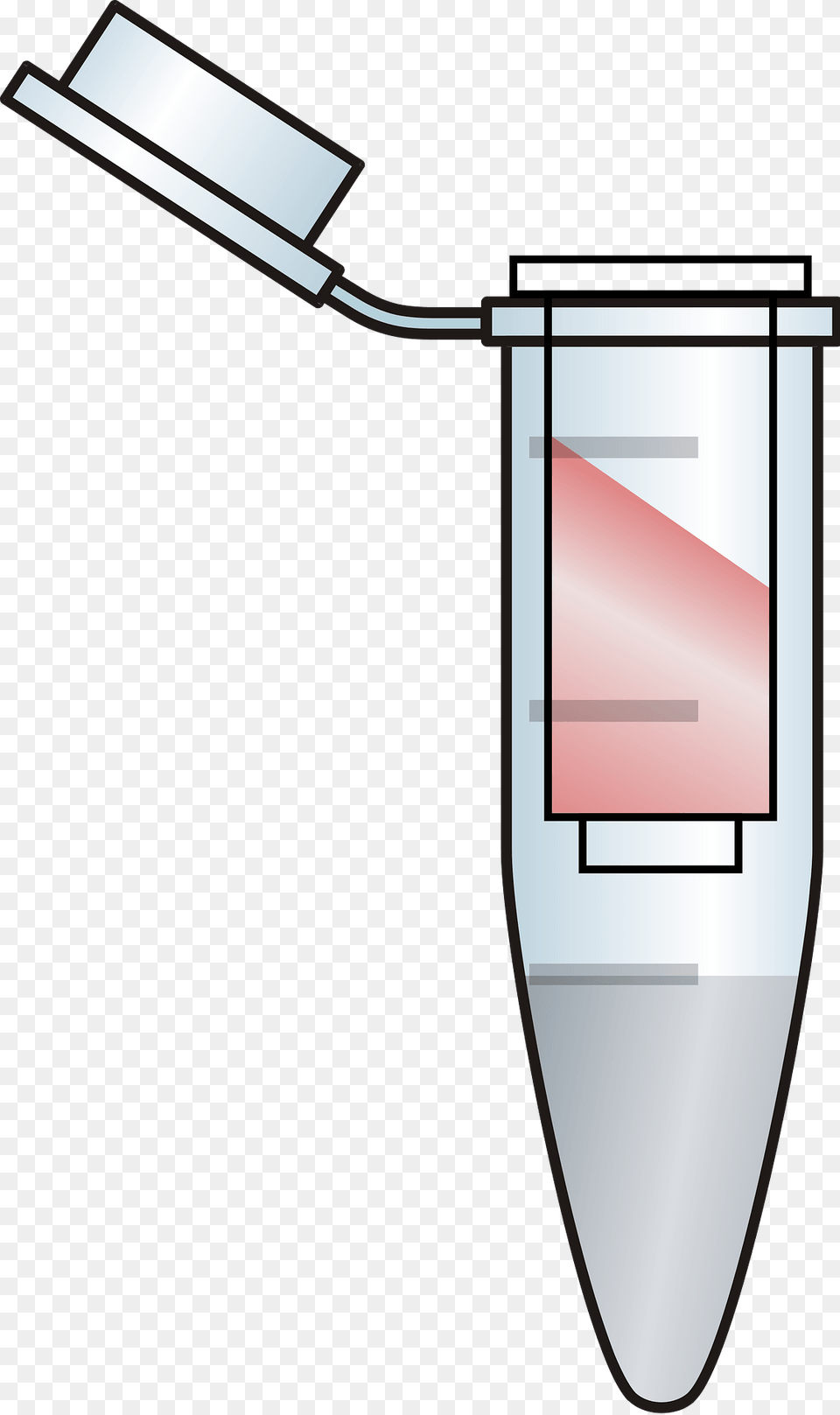 Opened Eppendorf Tube With Red Filter Clipart, Lighting, Brush, Device, Tool Free Png