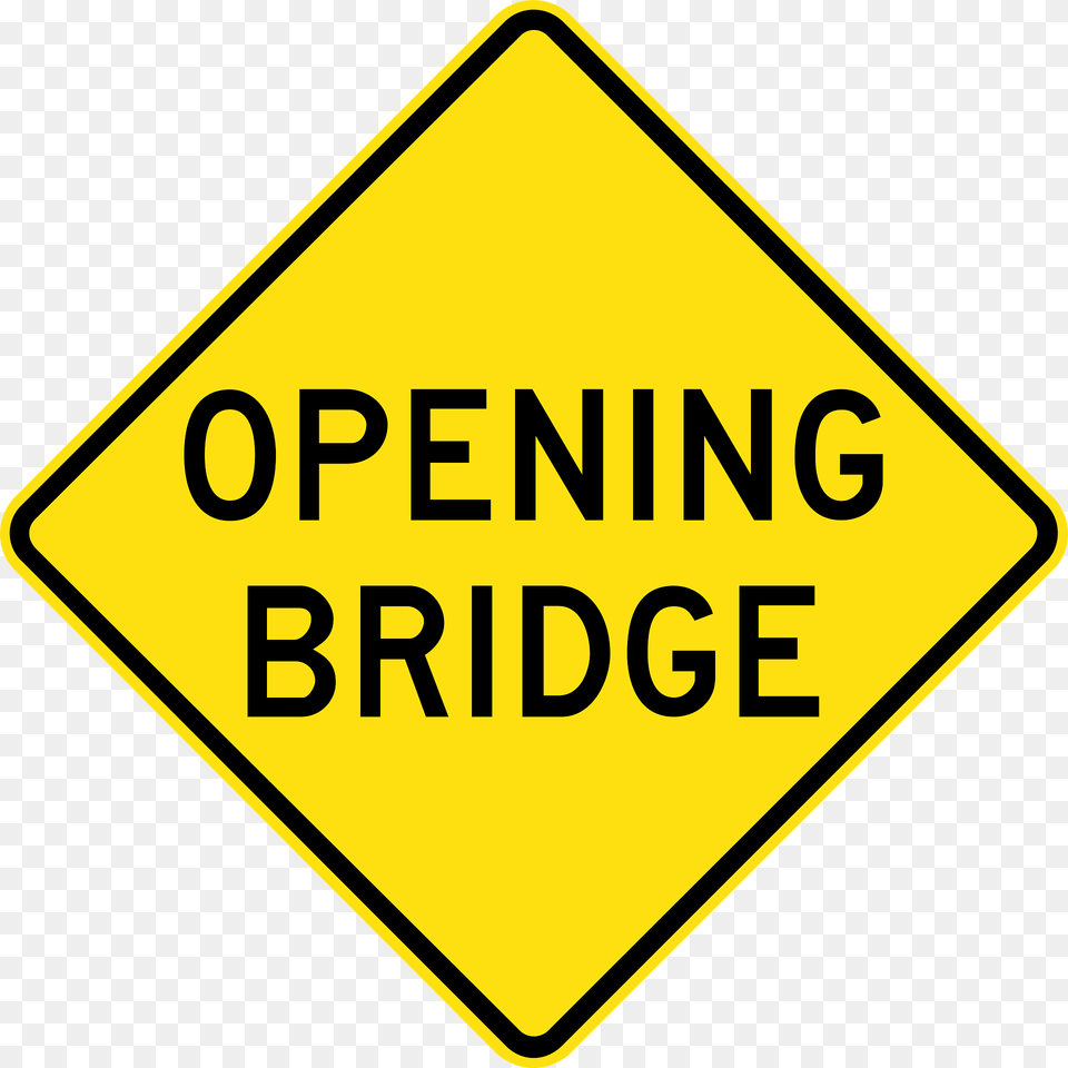 Opening Or Swing Bridge Sign In Australia Clipart, Road Sign, Symbol Free Png Download
