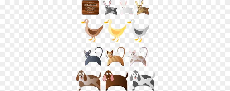 Openoffice Org Psd And Vectors Farm Animals 2, Animal, Bird, Canine, Dog Png Image