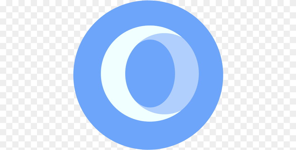 Opera Beta Icon Of Zafiro Apps Opera Browser Blue Icon, Sphere, Disk, Astronomy, Moon Free Transparent Png