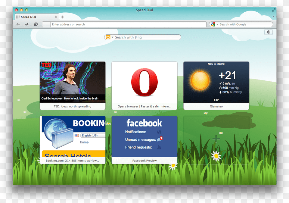 Opera Pushes New Beta Desktop Browser With Enhanced Spring Into A Burst Of Color Book, Webpage, File, Adult, Person Png Image