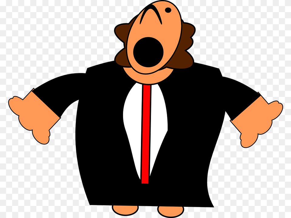 Opera Singer Singer Opera Man Singing Tenor Opera Singer Gif Cartoon, Animal, Bear, Formal Wear, Mammal Png Image