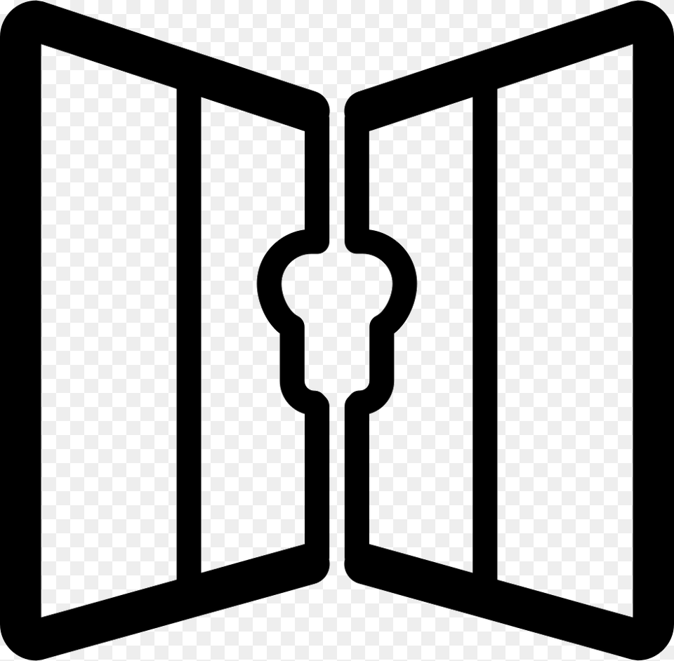 Operate The Door Open Icon Stencil Free Png Download
