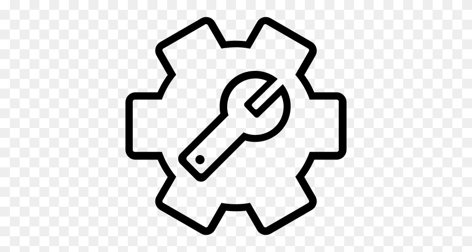Operation And Maintenance Report Maintenance Tools Icon With, Gray Free Transparent Png