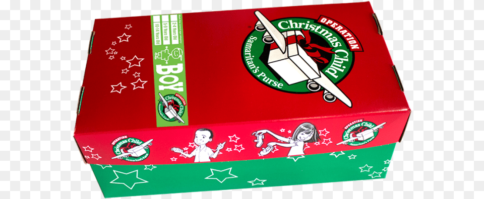 Operation Christmas Child Clip Art, Box, Baby, Person, Cardboard Free Png