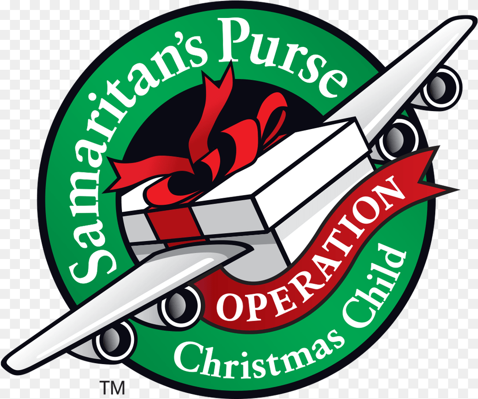 Operation Christmas Child Logo 6 Operation Christmas Child, Aircraft, Transportation, Vehicle Free Png