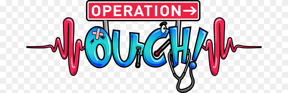 Operation Ouch, Light, Neon, Text Png