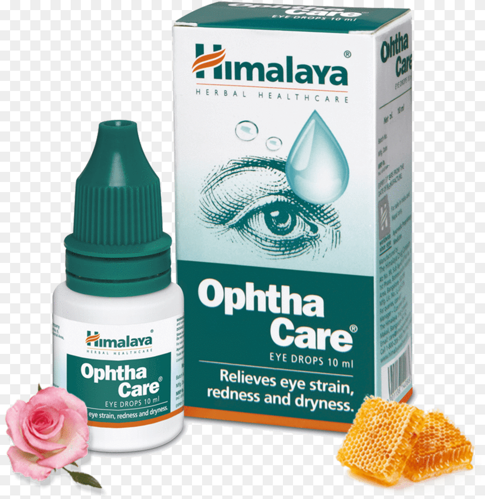 Ophthacare Eye Drops Carmellose Sodium Eye Drops Ip Uses, Flower, Plant, Rose, Bottle Free Png Download