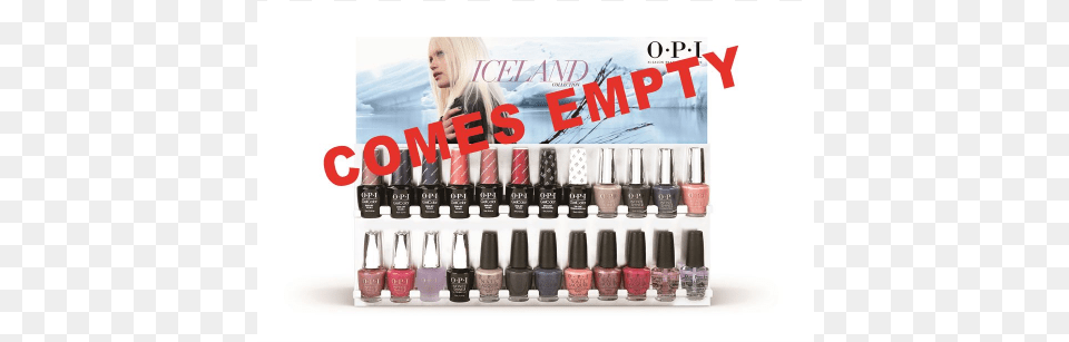 Opi Add A Shelf Wall Polish Display Nail Polish, Cosmetics, Adult, Female, Person Free Png Download