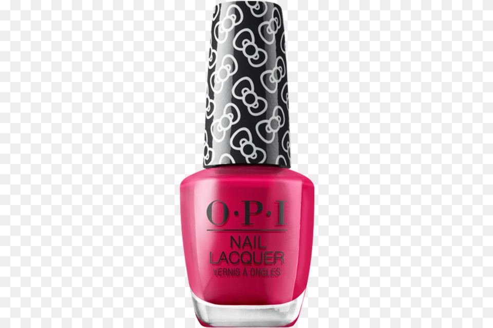 Opi Nail Lacquer Hello Kitty Collection Hrl04 All Opi A Kiss On The Chic, Cosmetics, Food, Ketchup, Nail Polish Free Png Download