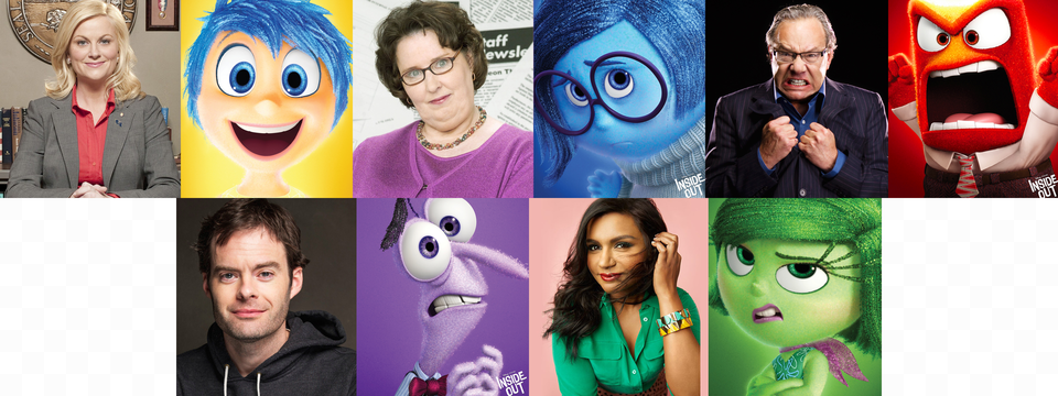 Opinioninside Out Has Probably The Best Cast In Pixar Collage Png