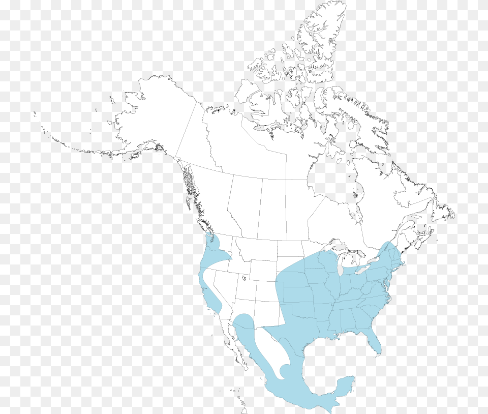 Opossum Map North America Map, Chart, Plot, Atlas, Diagram Free Transparent Png
