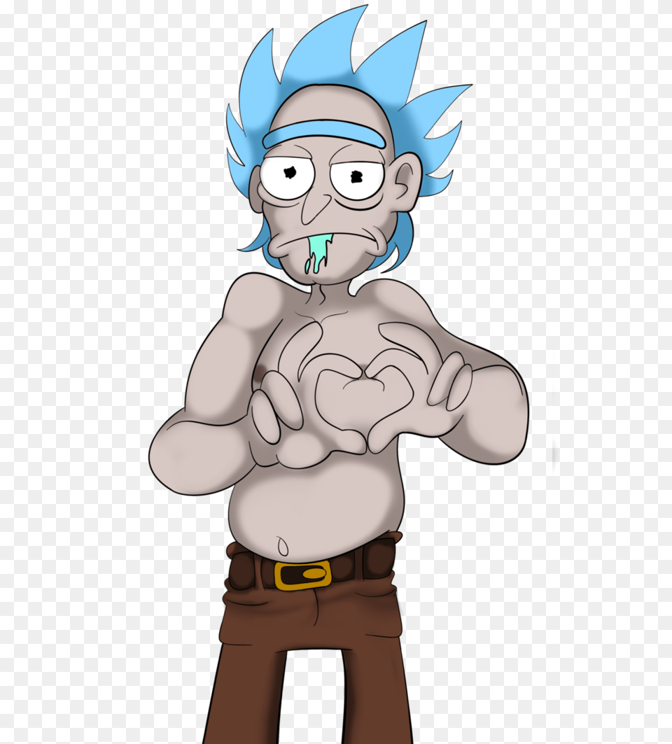Oppai Heart Series Rick Sanchez, Baby, Person, Face, Head Png Image