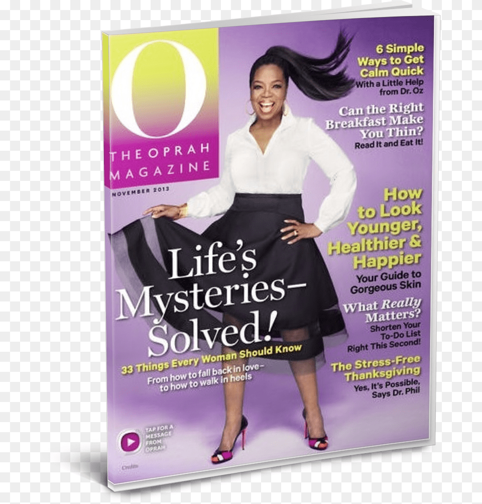 Oprah Magazine Covers Oprah Magazine, Adult, Female, Person, Publication Free Transparent Png