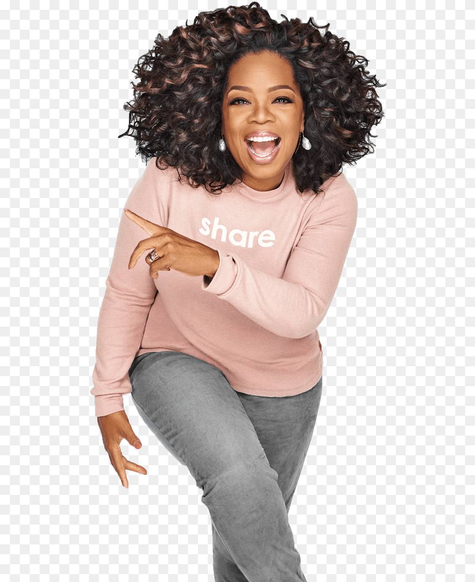 Oprah Magazine February 2019, Adult, Smile, Sleeve, Person Png